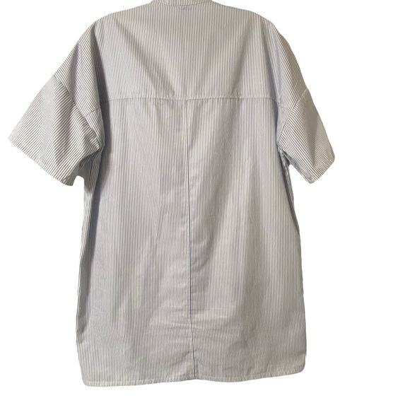 Kookastyle Striped Oversized Button Down Tunic Size Small - Picture 2 of 13